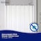 Kenney Mfg Microban Protected Heavyweight PEVA Shower Liner, 70in W x 72in H, White MB61169 - alternate 4